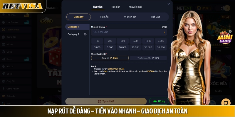 Nạp rút tiền – Nhanh chóng, bảo mật, xử lý gọn gàng