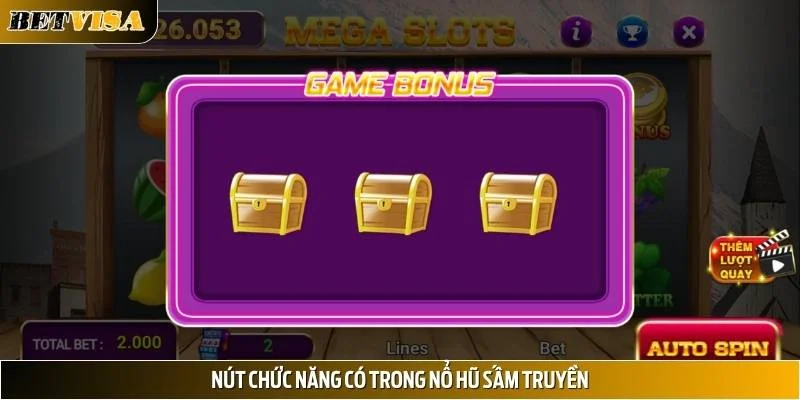 Nút chức năng xuất hiện trong trò chơi